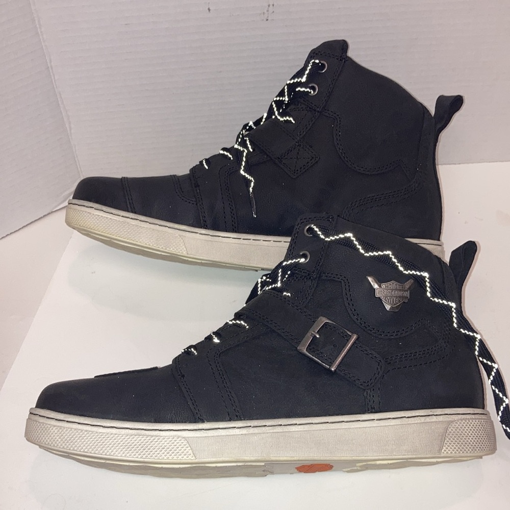 HARLEY DAVIDSON BATEMAN ANKLE PRO WITH STRAP RIDING ANKLE BOOTS Sneakers MENS - Picture 4 of 13